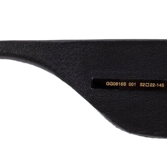 NWT GUCCI GG0816S - 001 LEATHER SUNGLASSES - Picture 15 of 16